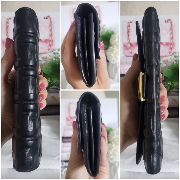 Authentic Pre-owned Fendi Baguette Continental Nappa Flap Wallet - Picture 9 of 14